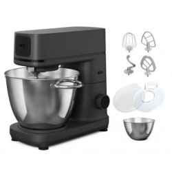 Aeg KM714BPT - Robot de Cocina 1200 W 10 Velocidades + Función Pulse 6 Litros Negro