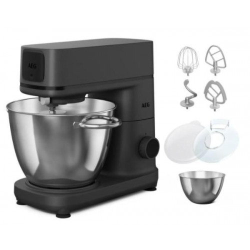 Aeg KM714BPT - Robot de Cocina 1200 W 10 Velocidades + Función Pulse 6 Litros Negro