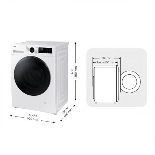 Samsung WD11DG5B15BEEC - Lavasecadora 11 Kg / 6 Kg 1400 Rpm EcoBubble Clase D