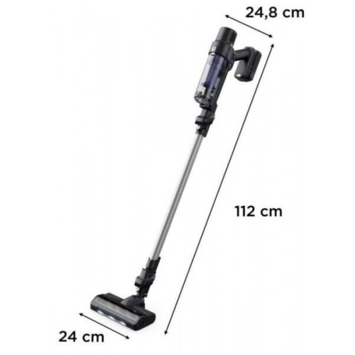 Rowenta RH6A35 - Aspirador de Escoba 2 Velocidades 140 W Autonomía 45 Minutos Morado y Acero Inox