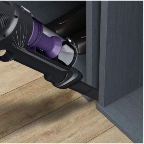 Rowenta RH6A35 - Aspirador de Escoba 2 Velocidades 140 W Autonomía 45 Minutos Morado y Acero Inox