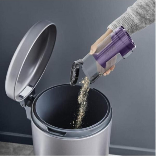 Rowenta RH6A35 - Aspirador de Escoba 2 Velocidades 140 W Autonomía 45 Minutos Morado y Acero Inox