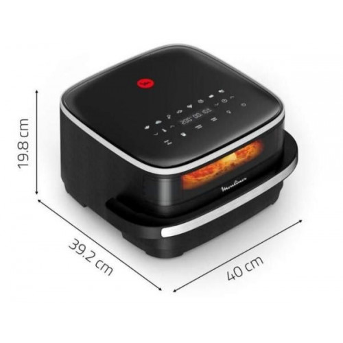 Moulinex AL402H - Freidora de Aire 2000W 4 Litros Hasta 200ºC con Temporizador y Control Táctil