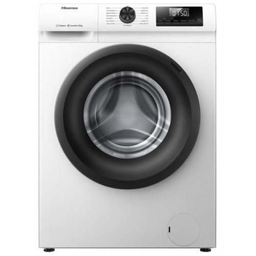 Hisense WF1Q1041BW - Lavadora de Carga Frontal 10 Kg 1400 Rpm Función Vapor Clase A -10% Blanca