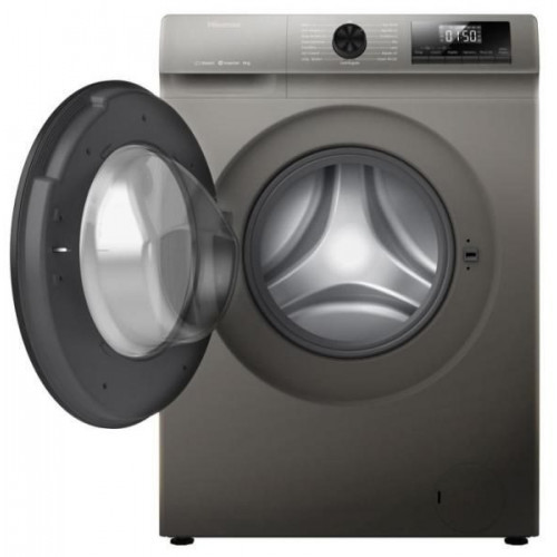 Hisense WF1Q8041BT - Lavadora de Carga Frontal 8 Kg 1400 Rpm Función Vapor Clase A -20% Gris