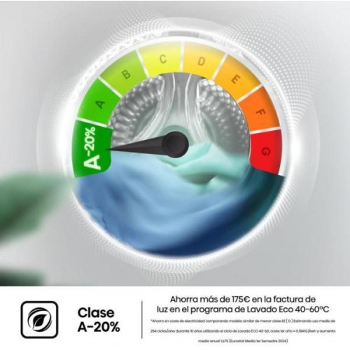 Hisense WF1Q8041BT - Lavadora de Carga Frontal 8 Kg 1400 Rpm Función Vapor Clase A -20% Gris