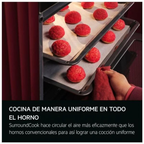 Aeg TA5PK401B - Horno Compacto Serie 5000 SurroundCook con SteamBake y Display LED Explore Clase A+