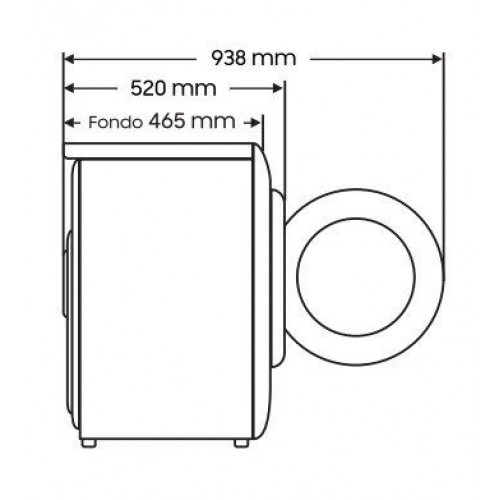 Samsung WW70FG3M05TW/EC - Lavadora de Carga Frontal 7 Kg 1400 Rpm Clase A Blanca Fondo 49,5 cm.
