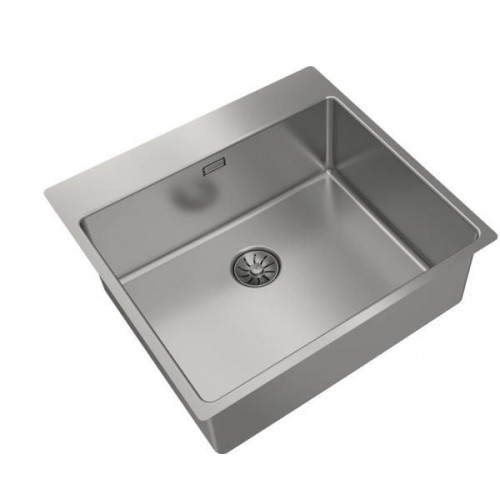 Teka FORLINE RS15 50.40 - Fregadero 1 Cubeta Enrasado/Enrasado Top Mueble de 60 Cm SilentSmart Inox