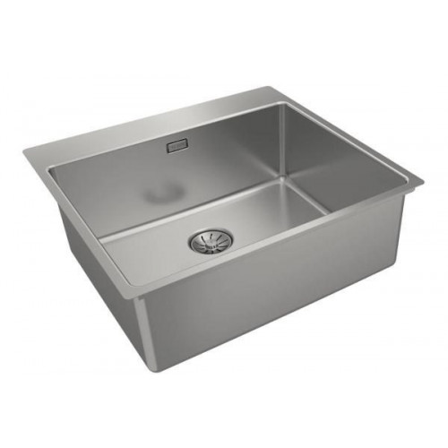 Teka FORLINE RS15 50.40 - Fregadero 1 Cubeta Enrasado/Enrasado Top Mueble de 60 Cm SilentSmart Inox