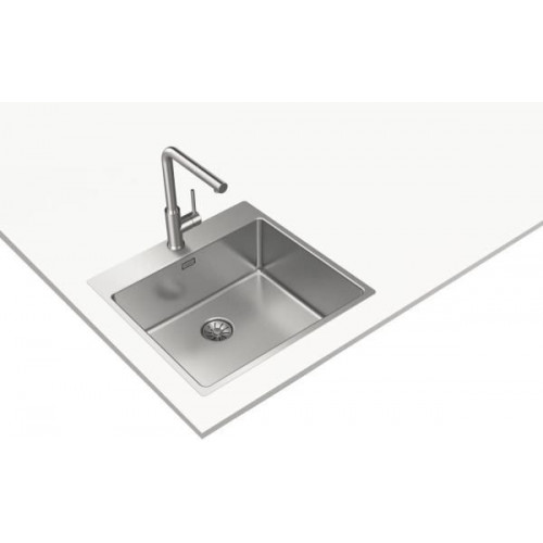 Teka FORLINE RS15 50.40 - Fregadero 1 Cubeta Enrasado/Enrasado Top Mueble de 60 Cm SilentSmart Inox