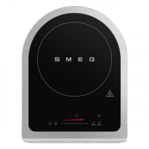 Smeg PIC01EGMEU - Cocina de inducción portátil con sonda térmica Verde