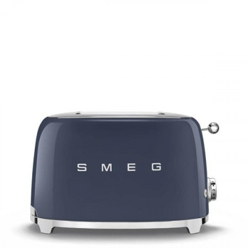 Smeg TSF01NBEU - Tostador con 2 Ranuras Anchas 50'Style 950W 6 Niveles de Tostado Azul Marino