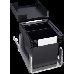 Blanco 527854 - Gestión de Residuos para Integrar SELECT II 40/2 2 Cubos de 13 Litros con Estante
