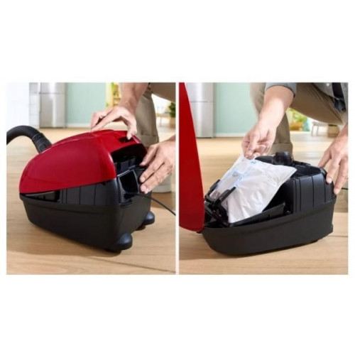 Bosch BGB38RD2 - Aspirador de Trineo con Bolsa Serie 4 600 W Rojo