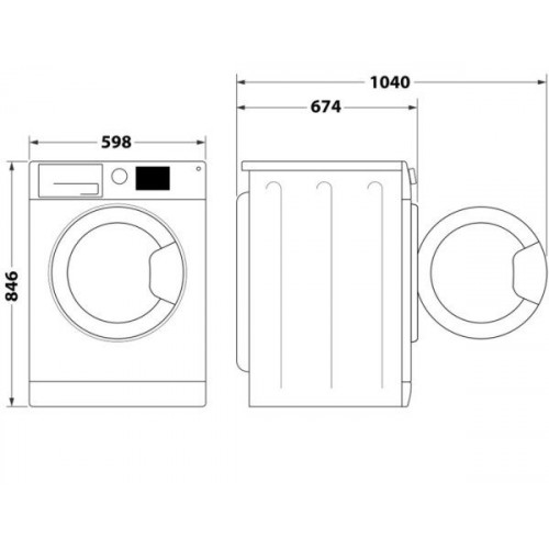 Whirlpool C WD 113M WBS SPT - Secadora bomba de calor de 11kg Clase D