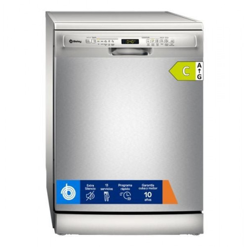 Balay 3VS5032IP - Lavavajillas de 60 Cm 13 Cubiertos Home Connect Clase C Acero Antihuellas