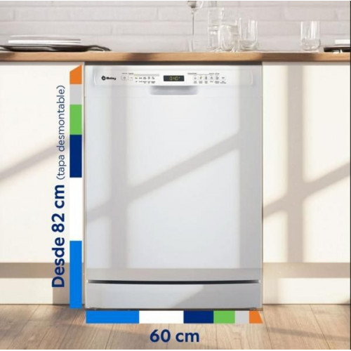Balay 3VS5032BP - Lavavajillas de 60 Cm 13 Cubiertos Home Connect Clase C Blanco