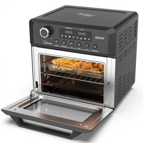 Sogo FRESS10490 - Horno + Freidora de Aire + Deshidratador + Rotisserie 7 Menús 18 Litros