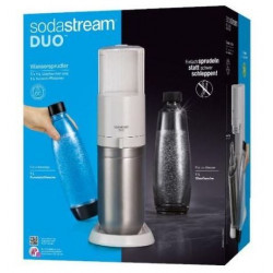 SodaStream 1016812341 - Gasificadora Duo Starter Kit Negro con Volumen de 1 Litro de Botella