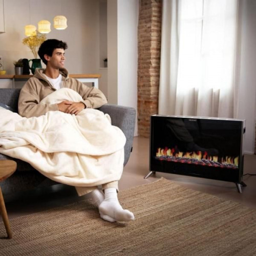 Cecotec A01_EU01_117497 - Chimenea Eléctrica ReadyWarm 7500 3in1 Total Flames Con 2000 W Y Mando