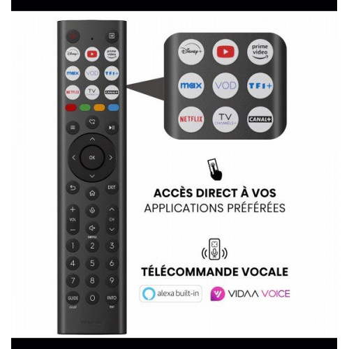 Hisense 55A7Q - Televisor QLED de 55 pulgadas A7Q VIDAA Voice