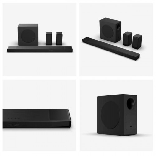 Hisense AX5140Q - Barra de Sonido 5.1.4 600W Dolby Atmos con Calibración IA