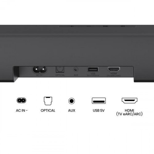 Hisense AX5100Q - Barra de sonido 5.1 580W Dolby Atmos y Altavoces traseros inalámbricos