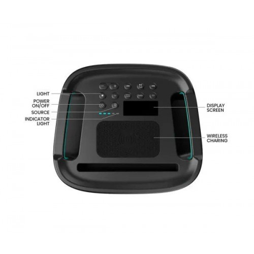 Hisense Party Storm PARTYSTORM - Altavoz para fiestas 300W RMS con Carga Inalámbrica y Bluetooth