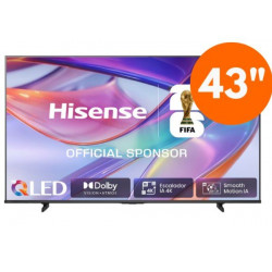 Hisense 43Q7S - Televisor HI-QLED de 43 pulgadas UHD 4K Smart TV con IA