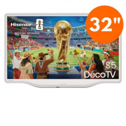 Hisense 32S5Q - Televisor QLED de 32 pulgadas Smart TV con IA Blanca