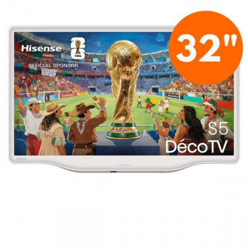 Hisense 32S5Q - Televisor QLED de 32 pulgadas Smart TV con IA Blanca