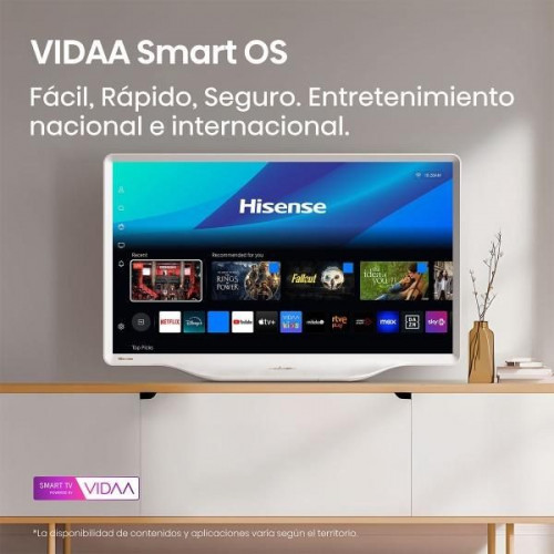 Hisense 32S5Q - Televisor QLED de 32 pulgadas Smart TV con IA Blanca