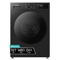 Hisense WD1I1142BBL2 – Lavasecadora Gran Capacidad, 1400 Rpm, 11/7 kg, Clase A/D y Negro