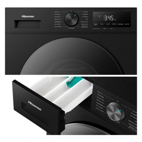 Hisense WD1I1142BBL2 – Lavasecadora Gran Capacidad, 1400 Rpm, 11/7 kg, Clase A/D y Negro