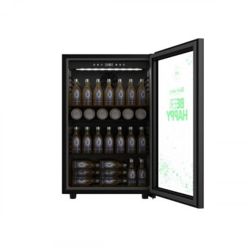 HTW-V-120BC - Birrateca y vinoteca negra para 153 latas o 65 botellas