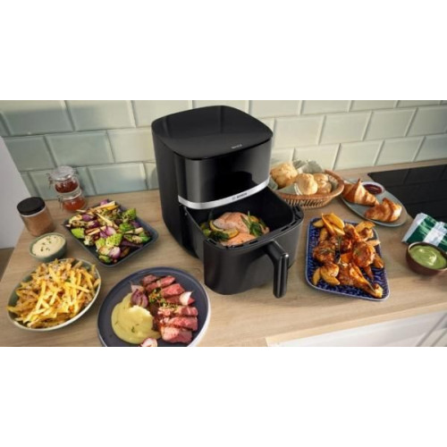 Bosch MAFS2462B - Freidora de Aire Serie 4 6.1 Litros 2050W TouchControl 9 Programas Negra