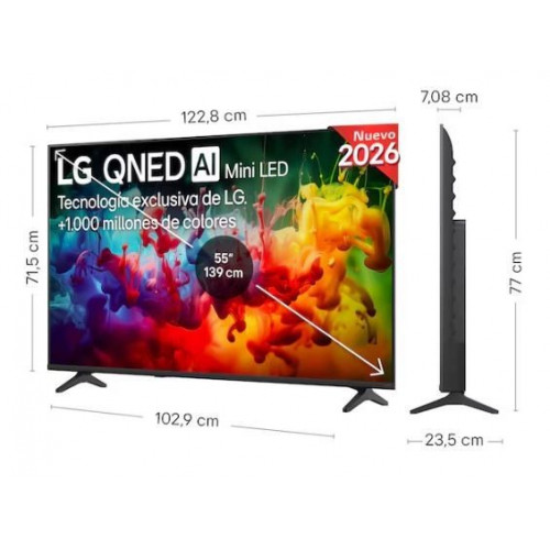 LG 55QNED70B6C - Televisor Smart TV de 55