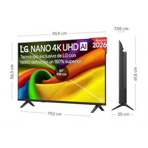 LG 43NU850B6LA - Televisor Smart TV de 43