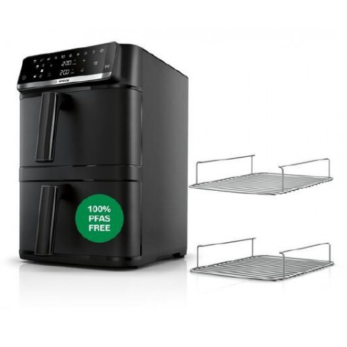 Bosch MAFD661B4 - Freidora de aire con 2 cestas 2800W 12 Litros