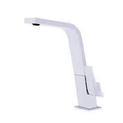 Teka 33915020W - Grifo IC 915 Monomando Caño Alto Plano Giratorio Blanco