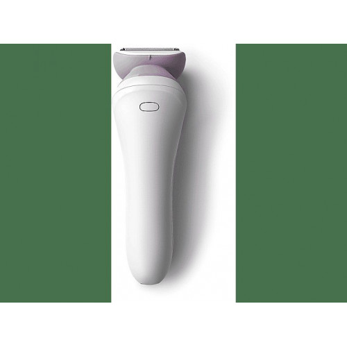 Rasuradora  - BRL136/00 AFEITADORA FEMENINA PHILIPS, Funcionamiento en mojado, 1 velocidades, Cepillo de limpieza; Peine-guía; Tapa de colocación fácil; Cabezal de estiramiento de la piel; Guante exfoliante., Rosa, Blanco