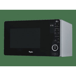Microondas con grill - Whirlpool MWF421SL, 800W, 6 niveles, Función Grill, 25 l, Negro