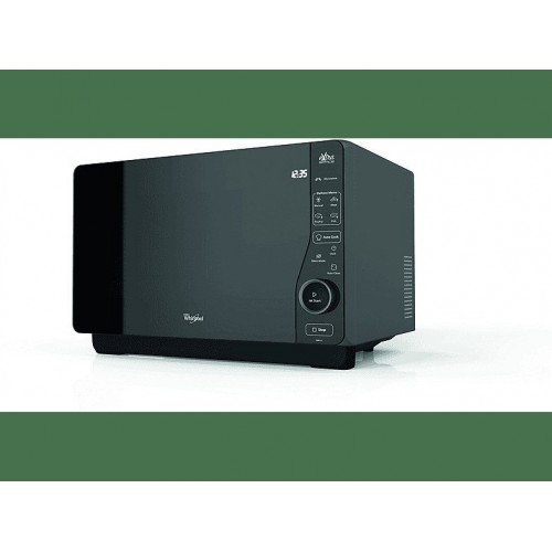 Microondas con grill - Whirlpool MWF421SL, 800W, 6 niveles, Función Grill, 25 l, Negro