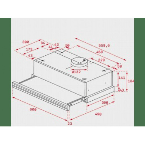 Campana telescópica - Teka CNL 6415, 2 Velocidades + intensiva, Inox, 385m³/h, 60 cm, Inox