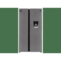Frigorifico americano - INFINITON SBS-503A77XED, No Frost, Altura 176,8 cm, Capacidad 503 l, Inoz
