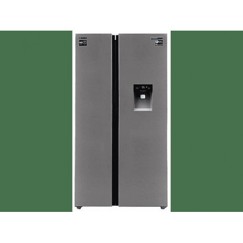 Frigorifico americano - INFINITON SBS-503A77XED, No Frost, Altura 176,8 cm, Capacidad 503 l, Inoz