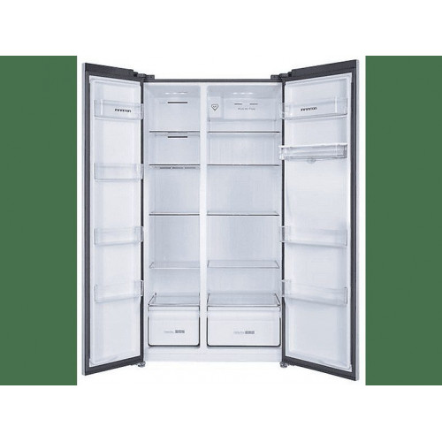 Frigorifico americano - INFINITON SBS-503A77XED, No Frost, Altura 176,8 cm, Capacidad 503 l, Inoz