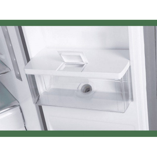 Frigorifico americano - INFINITON SBS-503A77XED, No Frost, Altura 176,8 cm, Capacidad 503 l, Inoz