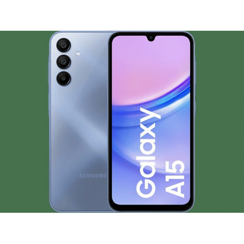 SAMSUNG A15 6.5P/4G/8N/4+128GB/BL, Azul, Móvil Android, 128 GB, 4 GB RAM, 6,5 